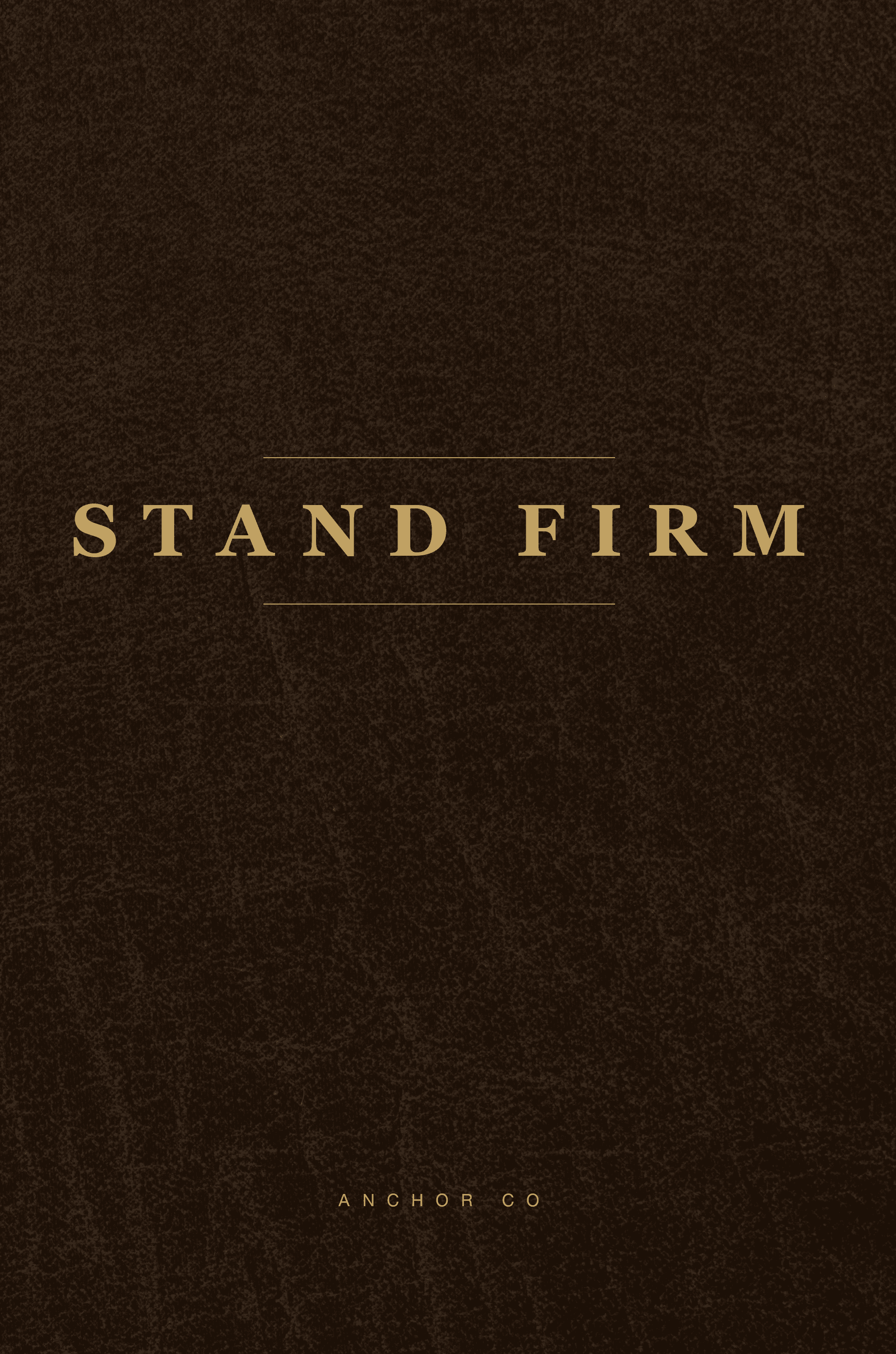 STAND FIRM: A 52-Week Prayer Journal for Men